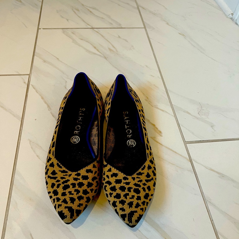 Rothy leopard flats
